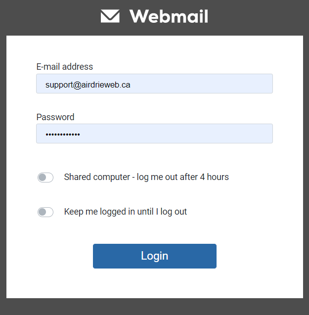 webmail login